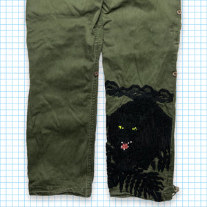 Maharishi Black Panther Embroidered Snopants - 28" / 30" Waist