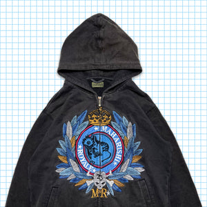 Maharishi Front Crest Embroidered Zip Hoodie - Medium
