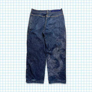 vintage Maharishi Tonal Dragon Brodé Selvedge Denim - Taille 30 » / 32 »