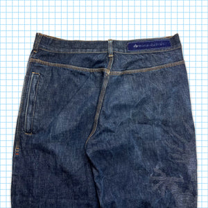 vintage Maharishi Tonal Dragon Brodé Selvedge Denim - Taille 30 » / 32 »