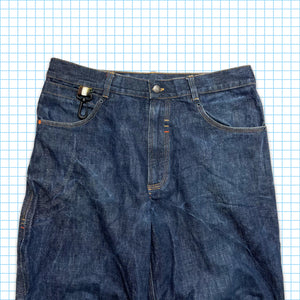 vintage Maharishi Tonal Dragon Brodé Selvedge Denim - Taille 30 » / 32 »