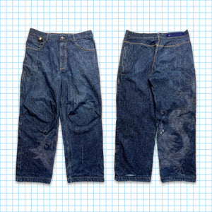 vintage Maharishi Tonal Dragon Brodé Selvedge Denim - Taille 30 » / 32 »