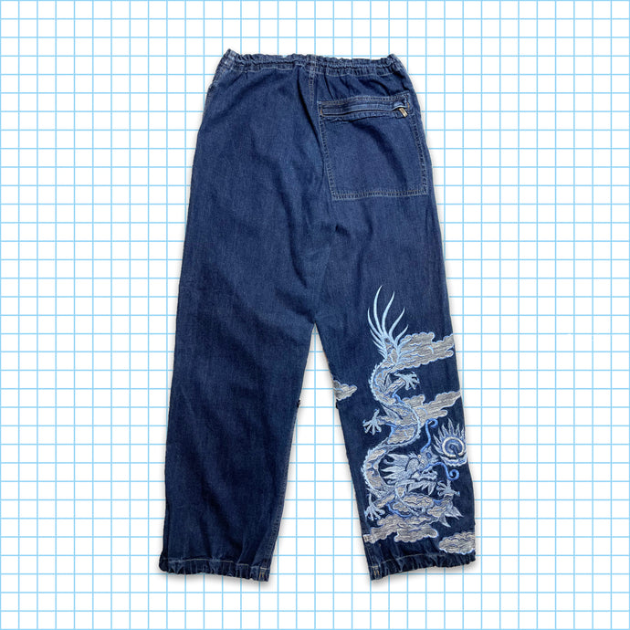 Vintage Maharishi Sky Dragon Denim Embroidered Snopants  - Small