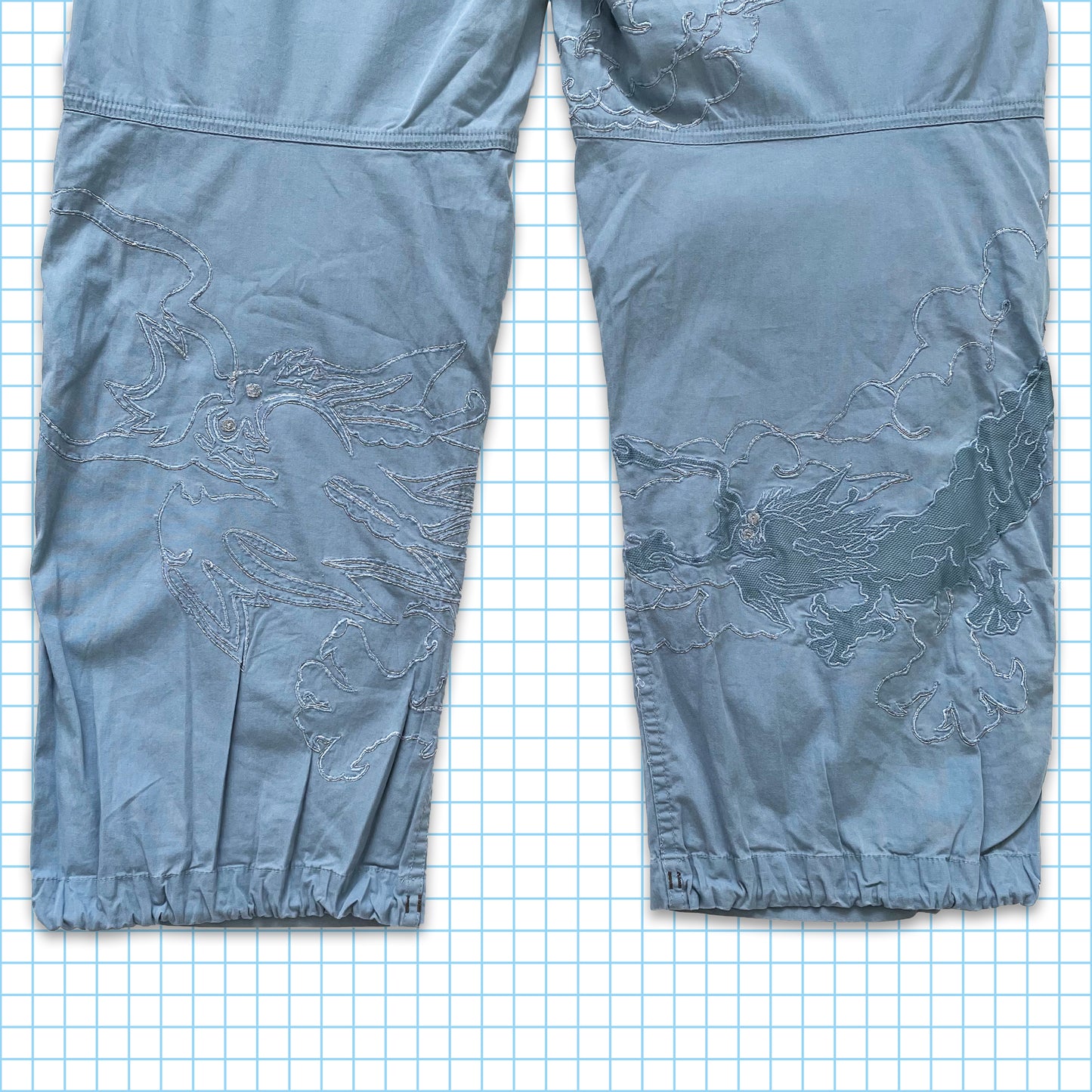 Vintage Maharishi Light Blue 3M Embroidered Snopants - 28" / 30" Waist