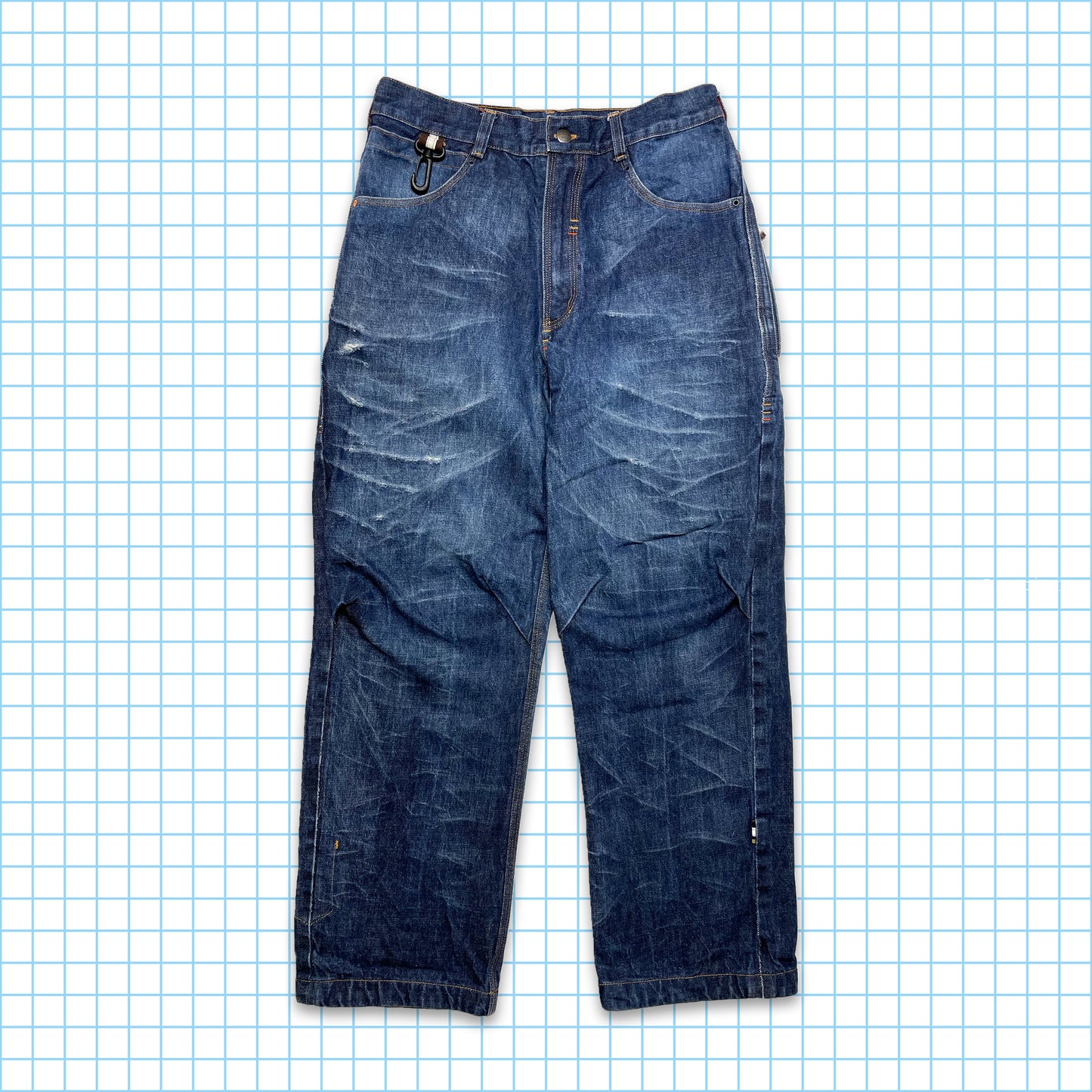Vintage Maharishi Tonal Dragon Embroidered Selvedge Denim - 32" Waist