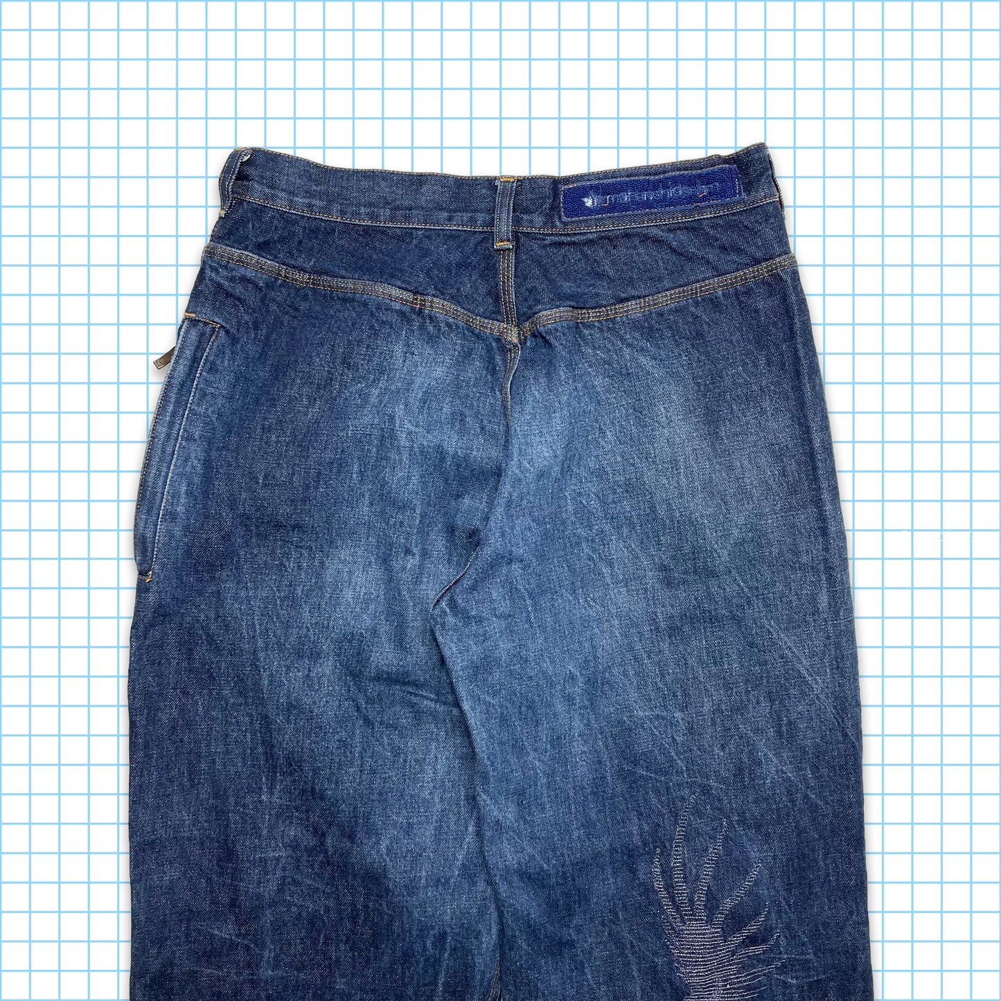 Vintage Maharishi Tonal Dragon Embroidered Selvedge Denim - 32" Waist