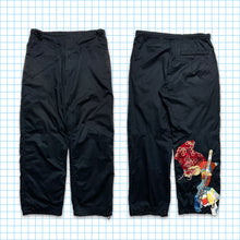 Load image into Gallery viewer, Vintage Maharishi Samurai Dragon Embroidered Stealth Black Snopants - Small / Medium