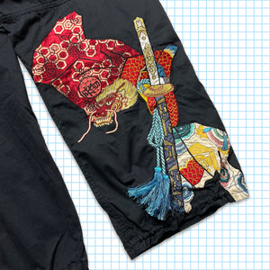 Vintage Maharishi Samurai Dragon Embroidered Stealth Black Snopants - Small / Medium