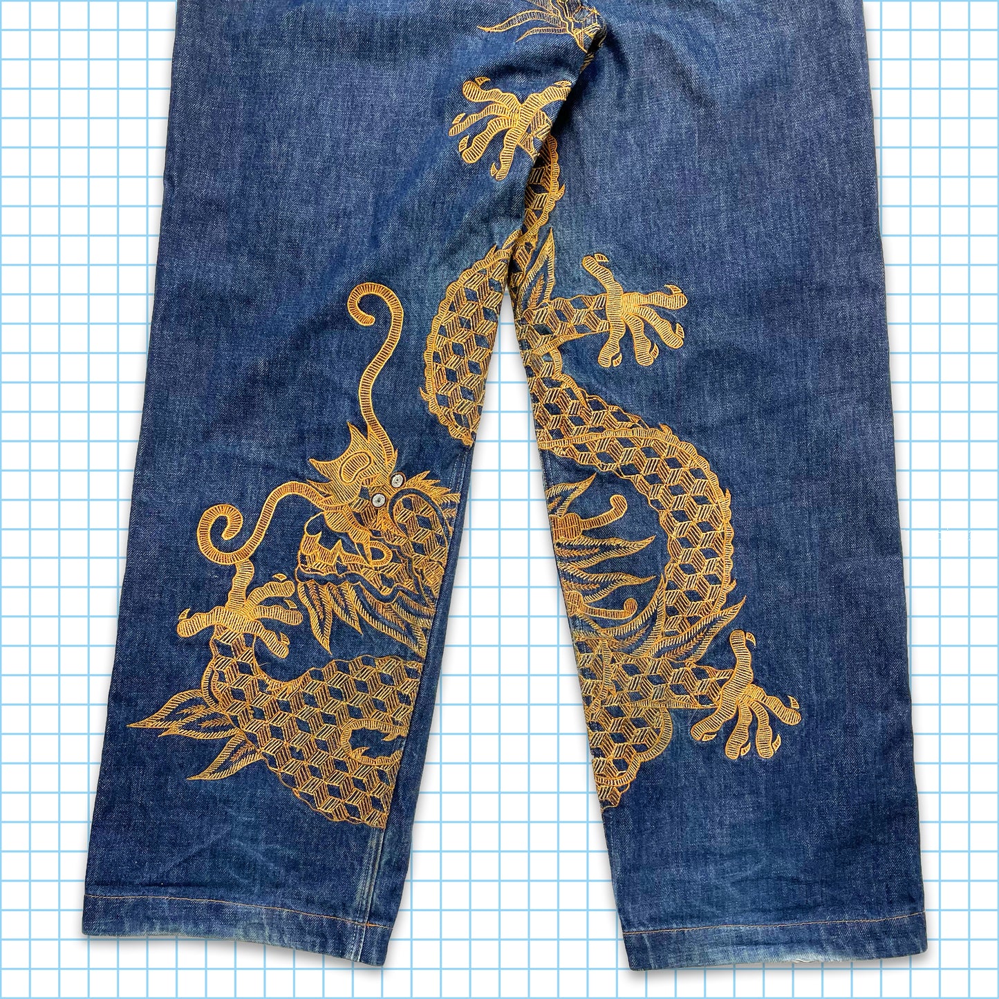 Vintage Maharishi Golden Dragon Heavy Denim - 34" / 36" Waist