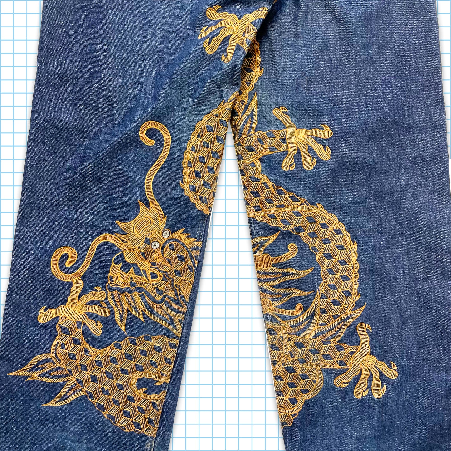 Vintage Maharishi Golden Dragon Heavy Denim - 34" / 36" Waist