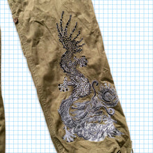 Load image into Gallery viewer, Maharishi Khaki Dragon Embroidered Snopants - Small