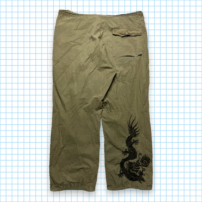 Snopants brodés Maharishi Khaki Dragon vintage - Grand