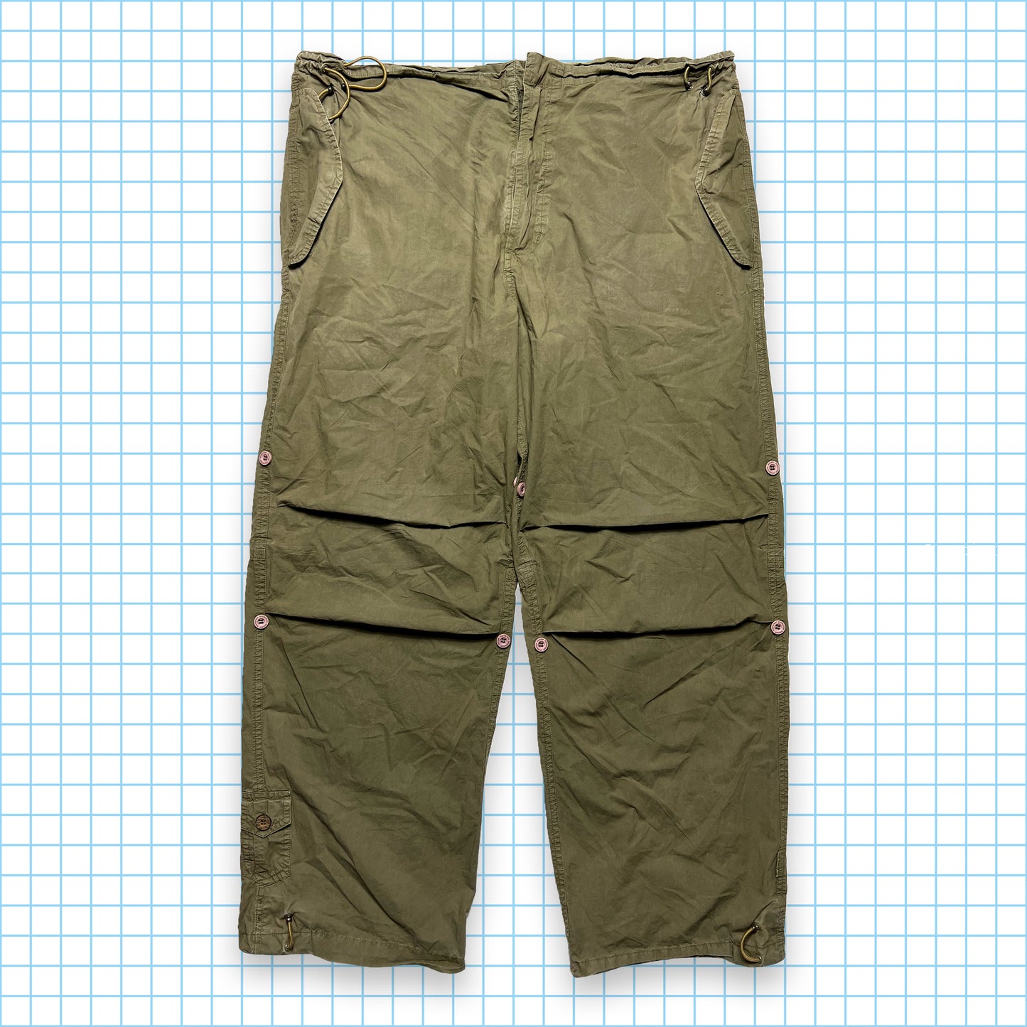 Vintage Maharishi Khaki Dragon Embroidered Snopants - Large