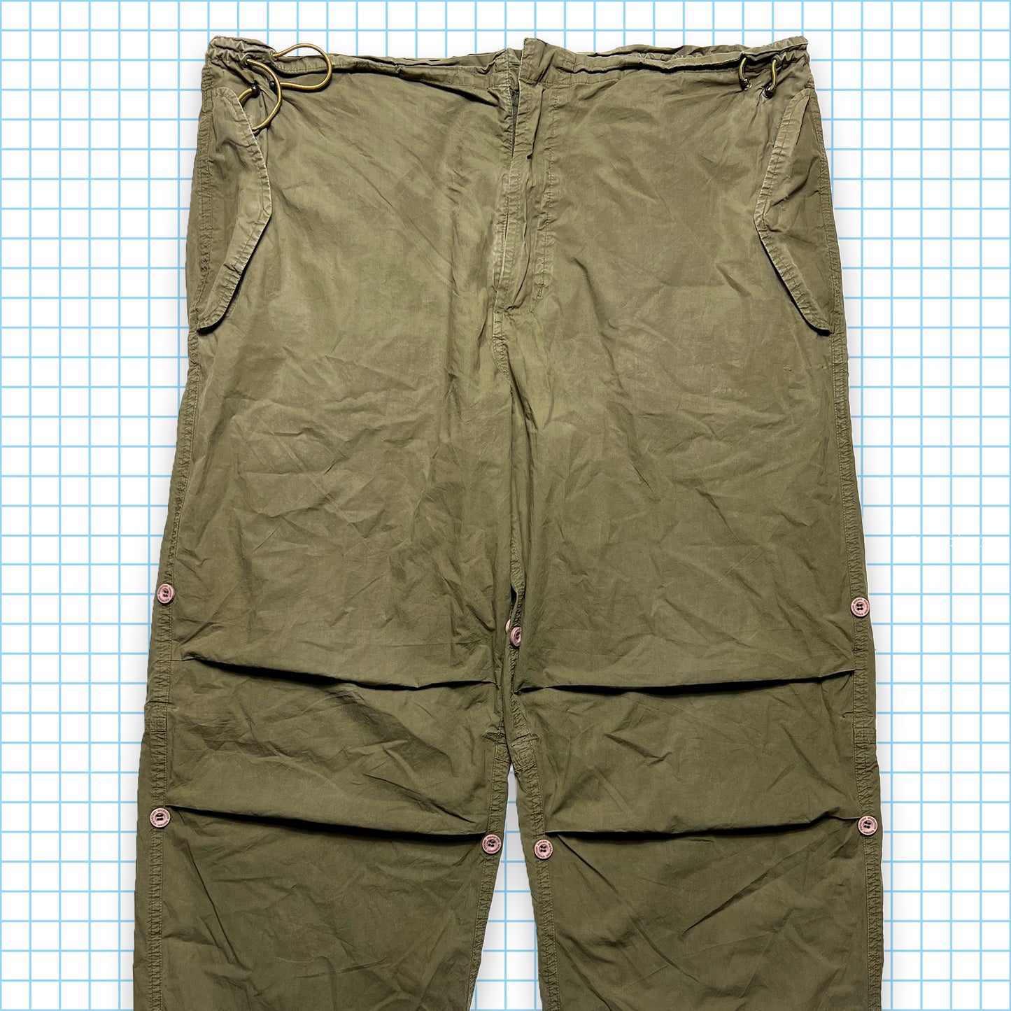 Vintage Maharishi Khaki Dragon Embroidered Snopants - Large