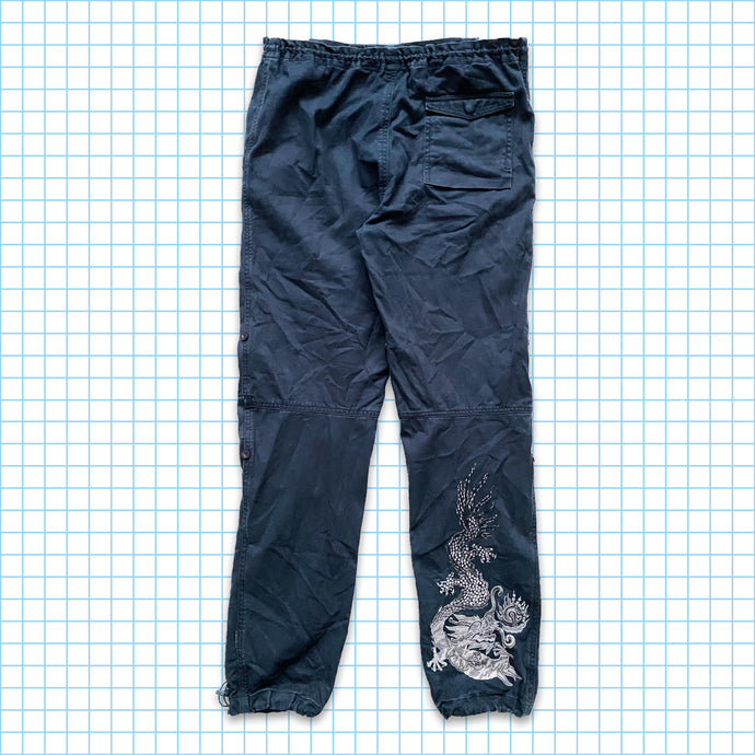 Maharishi Midnight Navy Dragon Snopants brodés - Petit