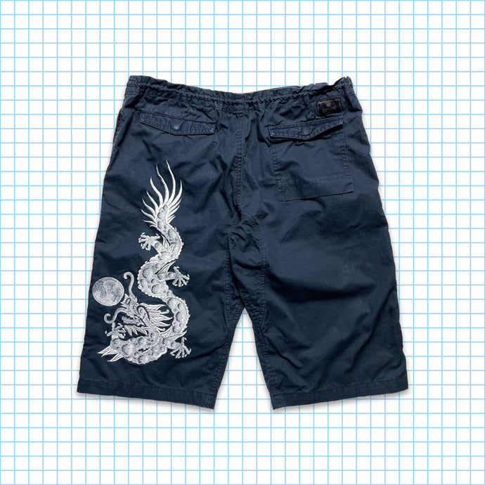 Maharishi Cyborg Dragon Embroidered Tactical Shorts - Small