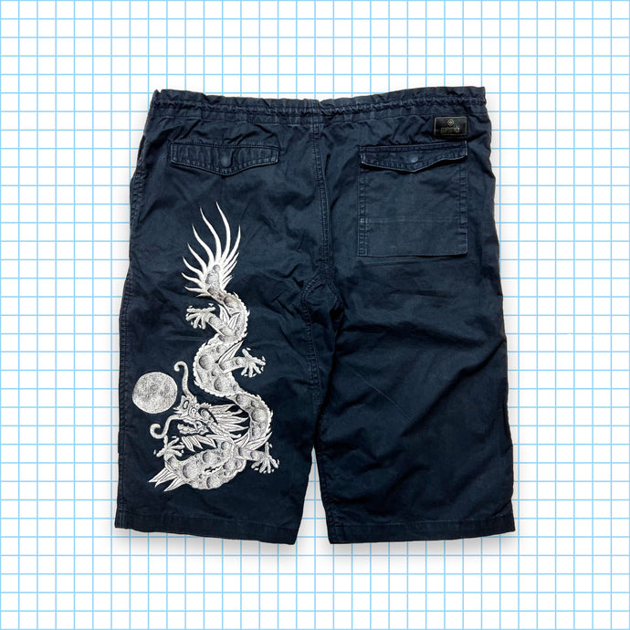 Maharishi Cyborg Dragon Embroidered Tactical Shorts - Small