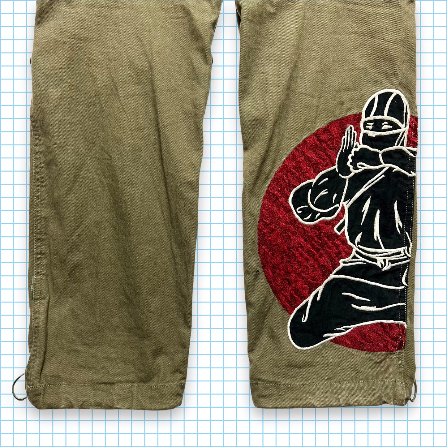 Maharishi Khaki Ninja Embroidered Snopants - 28" / 30" Waist