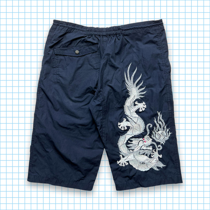 Maharishi Cyborg Dragon Embroidered Tactical Shorts - Small