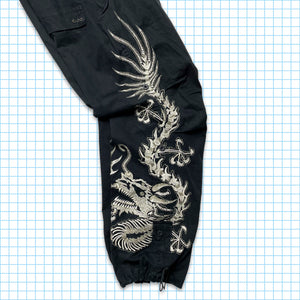 Vintage Maharishi Full Leg Embroidered Skeleton Dragon - Medium