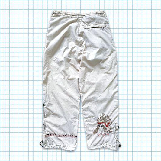vintage Maharishi Année du Dragon 'Skulls' Snopants - Taille 28 » / 30 »