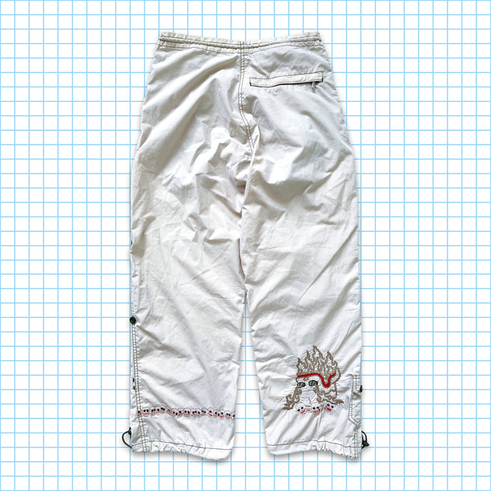 vintage Maharishi Année du Dragon 'Skulls' Snopants - Taille 28 » / 30 »