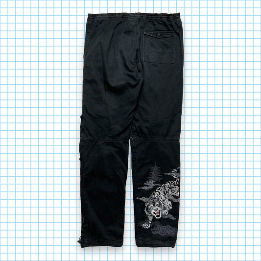 Maharishi White Tiger Embroidered Snopants - 28" / 30" Waist