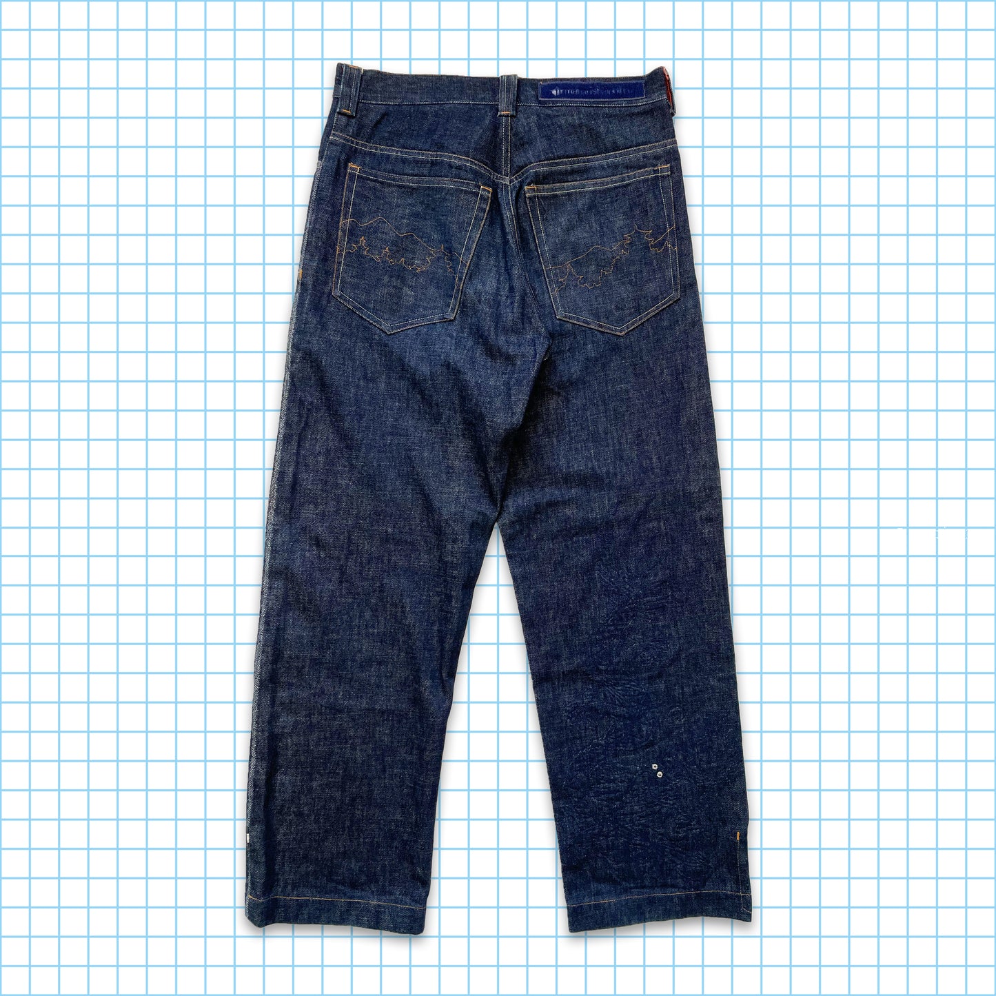 Vintage Maharishi Tonal Dragon Embroidered Selvedge Denim - 32" Waist