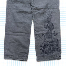 Carica l&#39;immagine nel visualizzatore di Gallery, Vintage Maharishi Grey Tonal Embroidered Snopants - Small