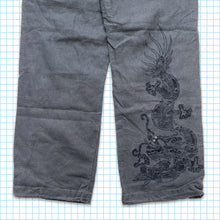 Charger l&#39;image dans la galerie, vintage Maharishi Gris Tonal Brodé Snopants - Petit