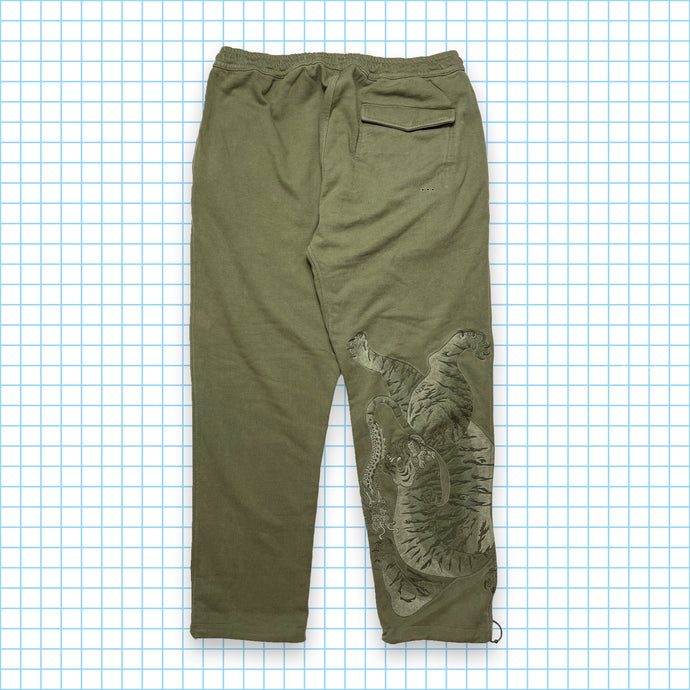 Maharishi Khaki Green Tonal Embroidered Sweatpants - 34” - 38” Waist