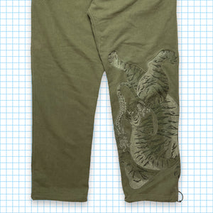Maharishi Khaki Green Tonal Embroidered Sweatpants - 34” - 38” Waist