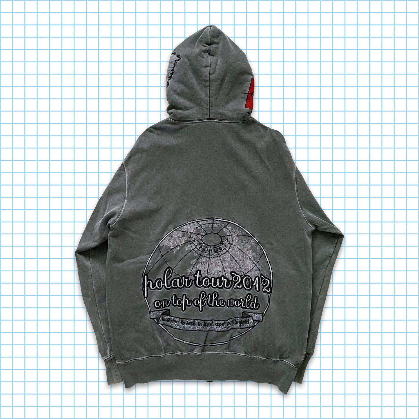 Maharishi Heavily Embroidered Polar Tour Hoodie AW12’ - Extra Large