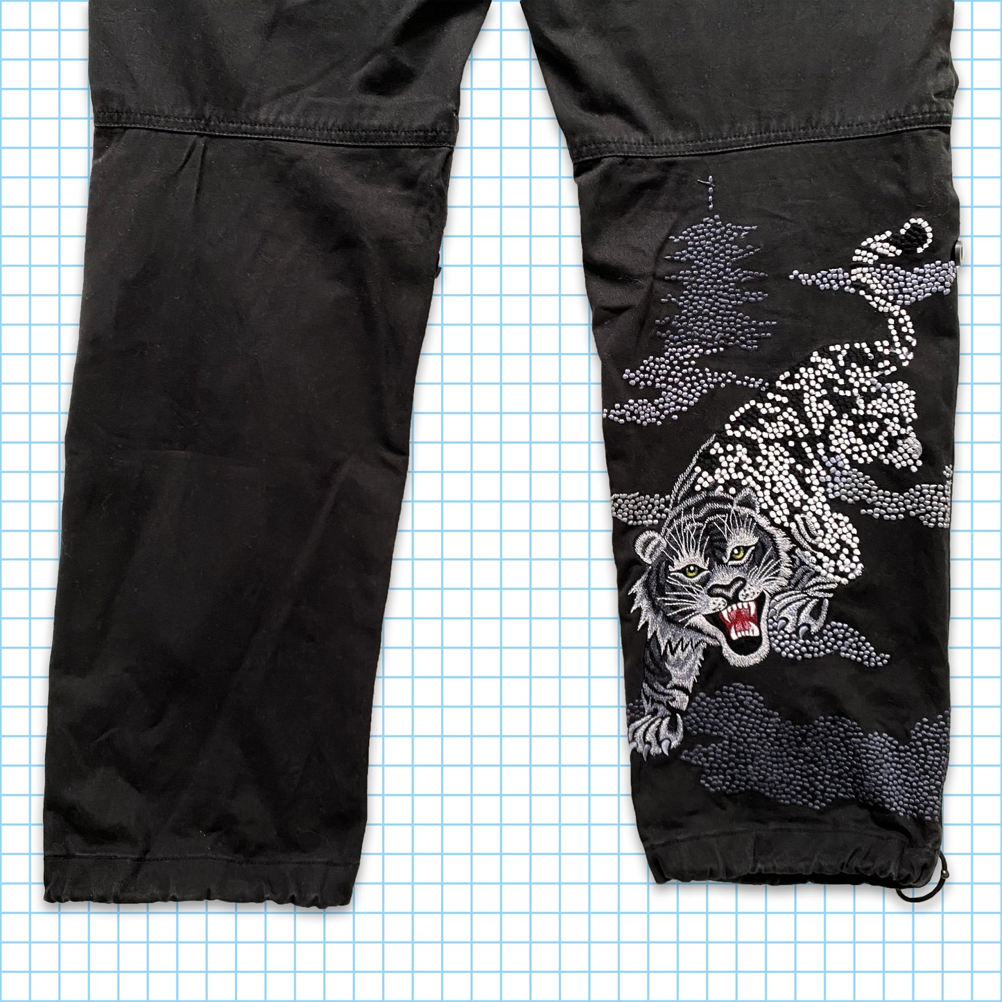 Snopants tactiques brodés Maharishi White Tiger - Moyen