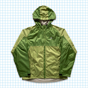 Vintage Nike ACG Earthy Green Two Tone Panelled Waterproof Shell / Large & Extra Large