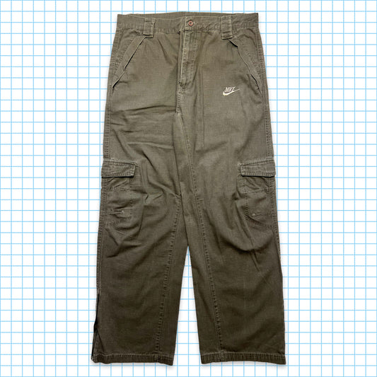 Pantalon cargo Nike délavé gris/marron - Taille 34"/36"