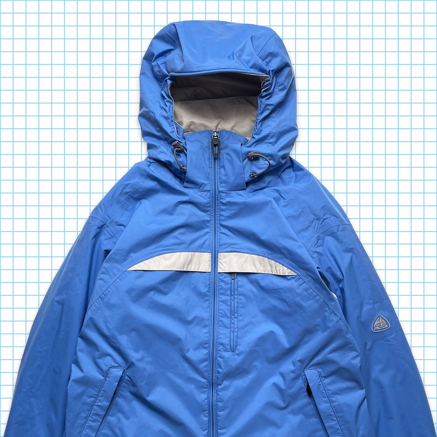 Nike ACG Sky Blue 5in1 Padded Heavy Weight Jacket Holiday 03' - Small / Medium