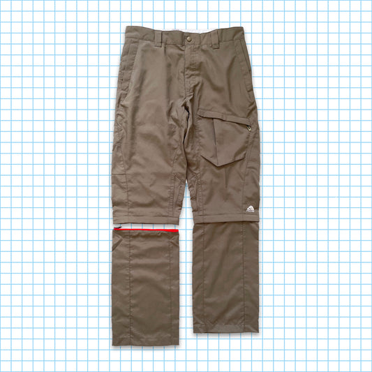Pantalon cargo convertible Nike ACG Tactical beige foncé - 34" et 36"