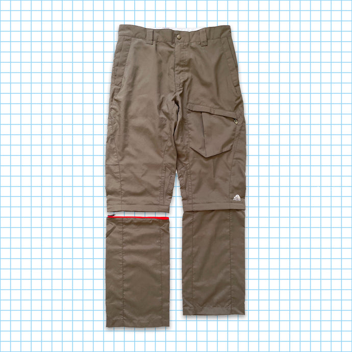 Nike ACG Tactical Dark Beige Convertible Cargos - 34