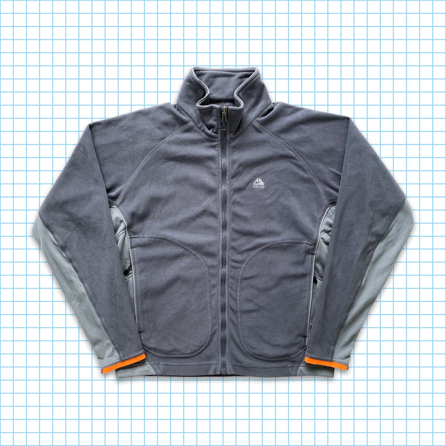 vintage Nike ACG 2in1 Veste rembourrée dégradé - Moyen / Grand