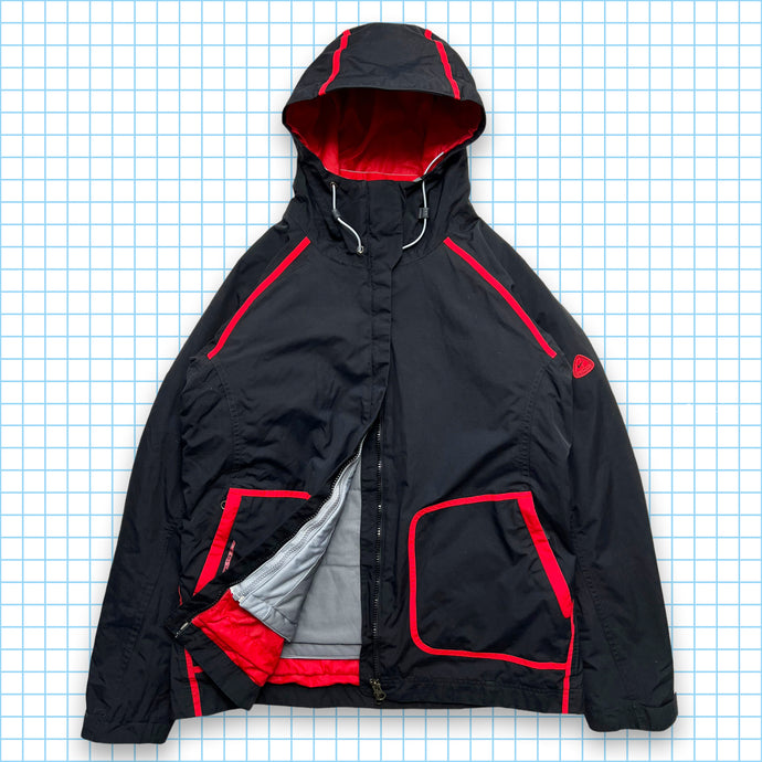 Veste technique Nike ACG rouge/noir avec bande 2 en 1 - Moyen