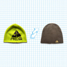 Load image into Gallery viewer, Nike ACG Volt Green/Brown Reversible Beanie Holiday 07&#39;