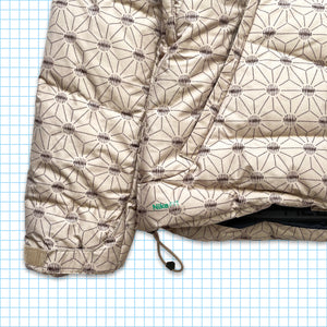 Nike ACG Abstract All Over Graphic Light Beige 550 Down Puffer Jacket - Medium