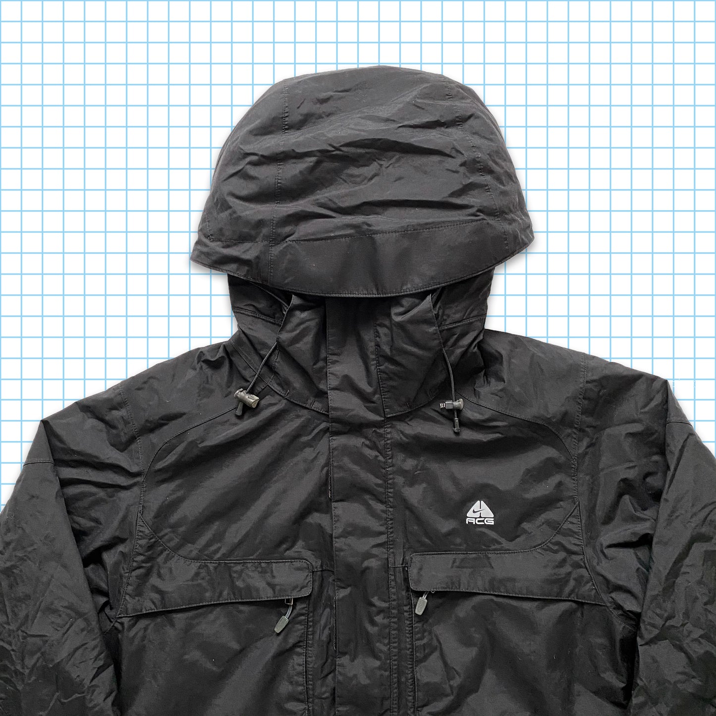 Vintage Nike ACG Stealth Black Heavy Weight Multi Pocket - Extra Large