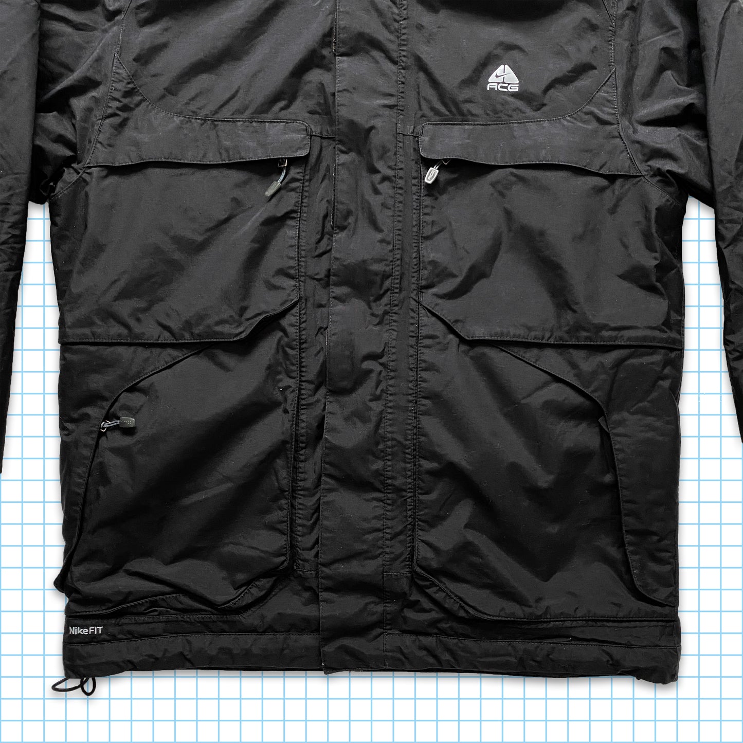 Vintage Nike ACG Stealth Black Heavy Weight Multi Pocket - Extra Large