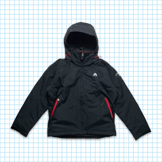 vintage Nike ACG Technique Rouge/Noir Veste rembourrée - Moyenne / Grande