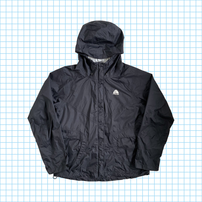 vintage Nike ACG Stealth Noir Imperméable - Grand