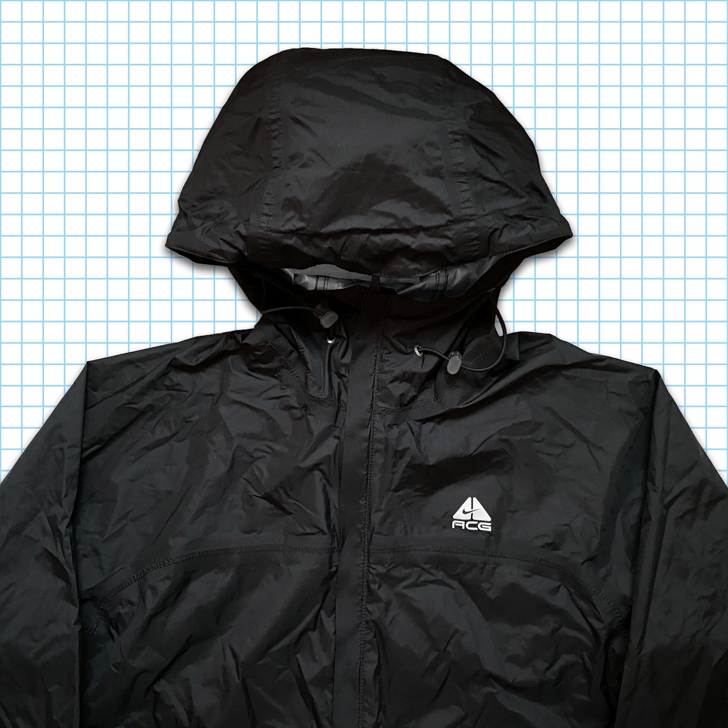 Vintage Nike ACG Stealth Black Taped Seam Waterproof - Medium