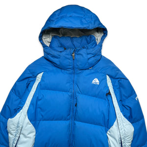 2008 Nike ACG Bright Blue Down Fill Puffer Jacket - Large / Extra Large