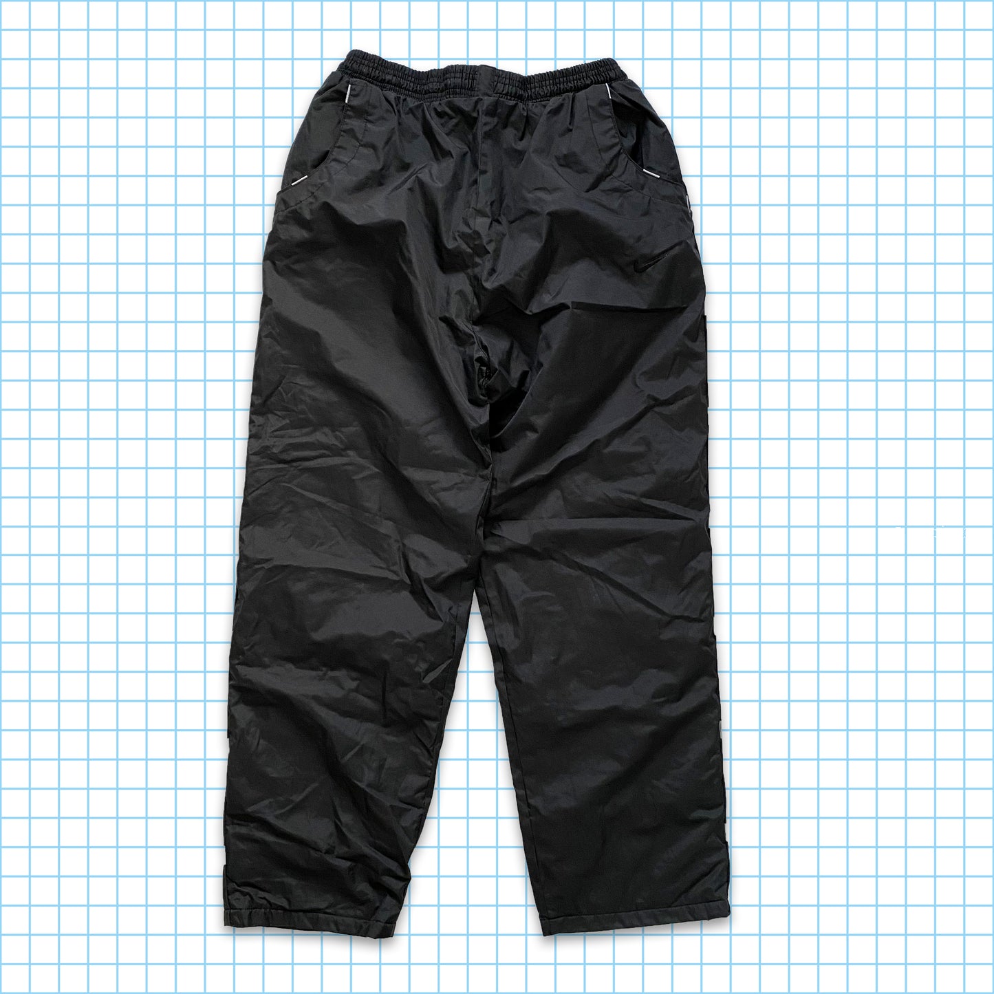 vintage Nike ACG Bootleg Nylon Shell Lined Track Pants - Moyen